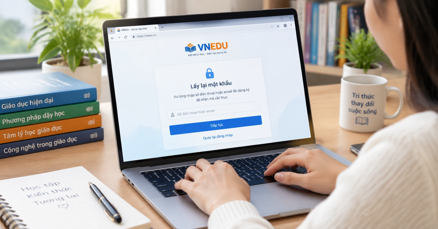 Cách đăng nhập vào vnedu khi quên mật khẩu - image 2